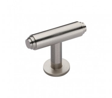 Heritage Brass C4447 Cabinet Knob Stepped T-Bar Design with Rose 45mm - Satin Nickel