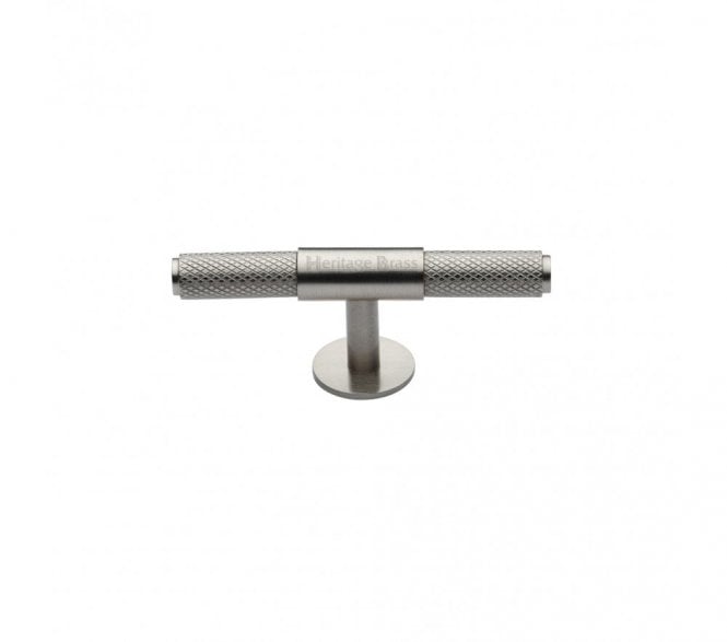 Heritage Brass C4463 Knurled Fountain T-Bar Knobs - Satin Nickel