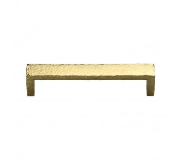 Heritage Brass C4525 Hammered Wide Metro Cabinet Pull Handles - Polished Brass