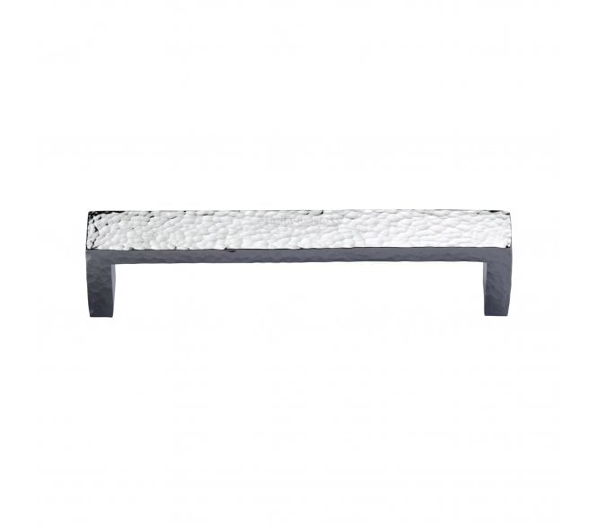 Heritage Brass C4525 Hammered Wide Metro Cabinet Pull Handles - Polished Chrome