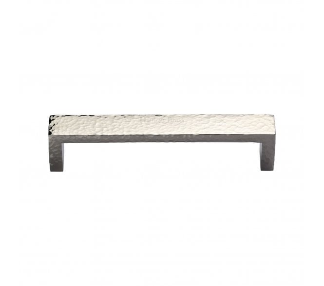 Heritage Brass C4525 Hammered Wide Metro Cabinet Pull Handles - Polished Nickel