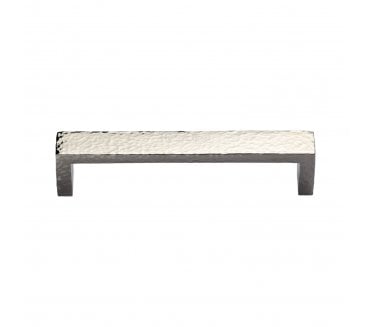 Heritage Brass C4525 Hammered Wide Metro Cabinet Pull Handles - Polished Nickel