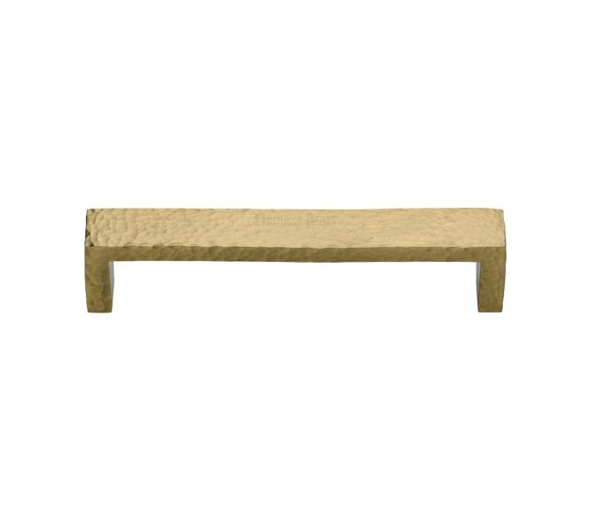 Heritage Brass C4525 Hammered Wide Metro Cabinet Pull Handles - Satin Brass