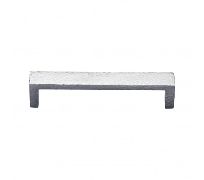 Heritage Brass C4525 Hammered Wide Metro Cabinet Pull Handles - Satin Chrome