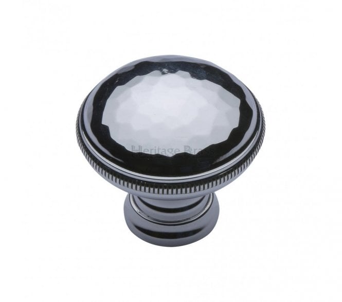 Heritage Brass C4545 Beaten Cabinet Knob 32mm -  Polished Chrome
