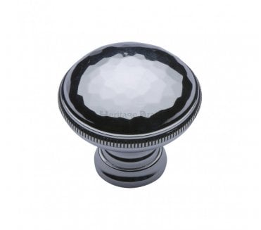 Heritage Brass C4545 Beaten Cabinet Knob 32mm -  Polished Chrome