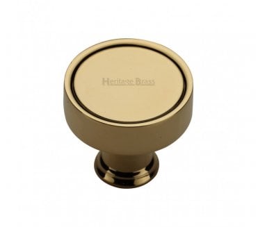 Heritage Brass C4549-ULB Florence Cabinet Knob - 32mm - Unlacquered Brass