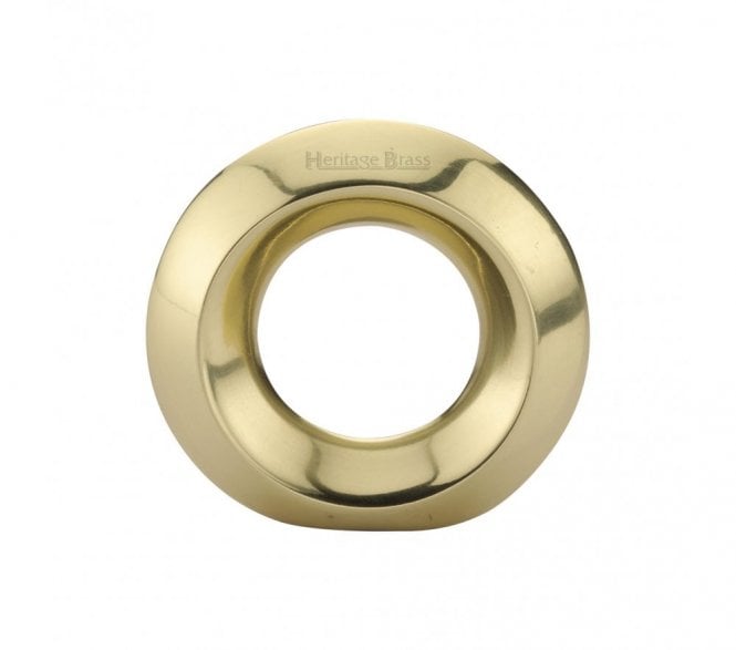 Heritage Brass C4553 Ring Cabinet Knob - 40mm - Polished Brass