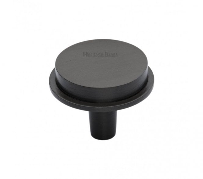 Heritage Brass C4592 Flat Top Round Cabinet Knobs - Matt Bronze