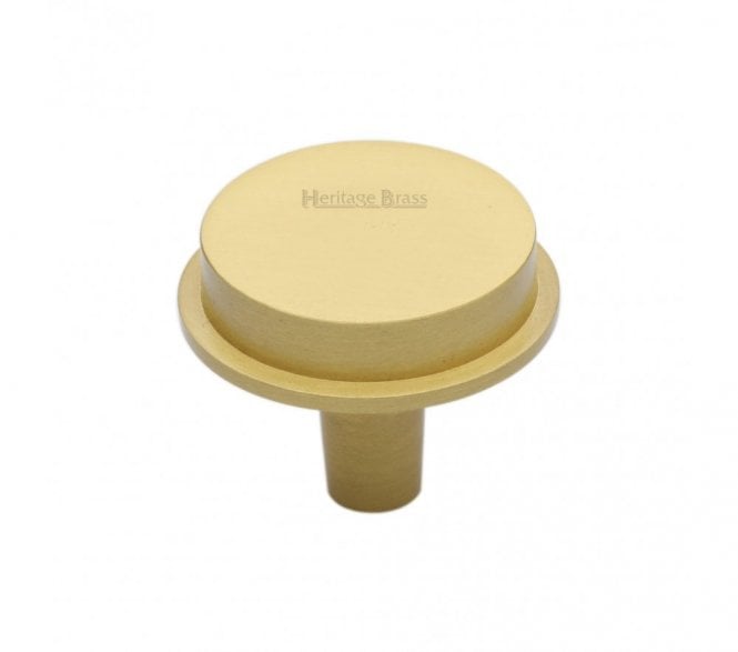 Heritage Brass C4592 Flat Top Round Cabinet Knobs - Satin Brass