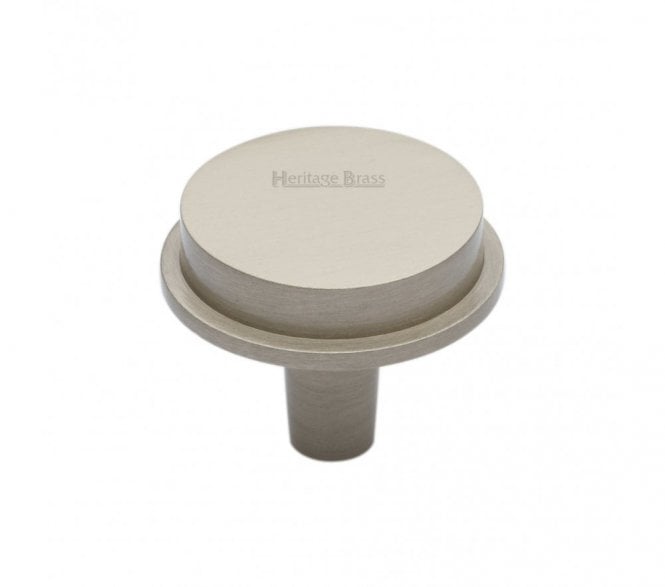 Heritage Brass C4592 Flat Top Round Cabinet Knobs - Satin Nickel
