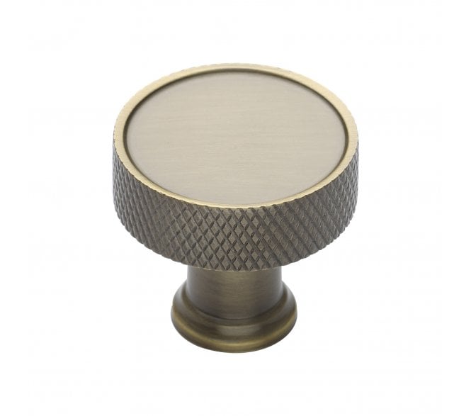Heritage Brass C4648 Florence Knurled Cabinet Knobs - Antique Brass