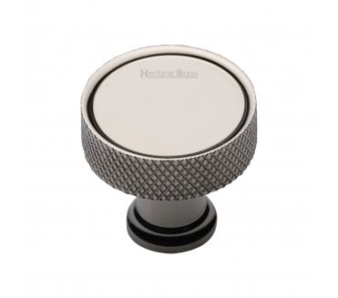 Heritage Brass C4648 Florence Knurled Cabinet Knobs - Polished Nickel