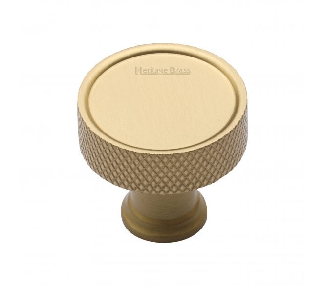 Heritage Brass C4648 Florence Knurled Cabinet Knobs - Satin Brass