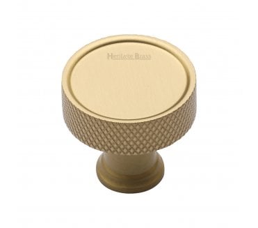 Heritage Brass C4648 Florence Knurled Cabinet Knobs - Satin Brass