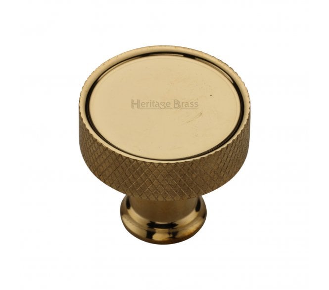 Heritage Brass C4648 Florence Knurled Cabinet Knobs - Unlacquered Brass