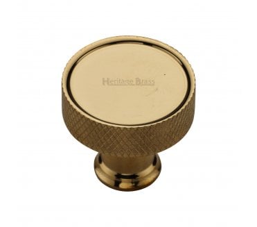 Heritage Brass C4648 Florence Knurled Cabinet Knobs - Unlacquered Brass