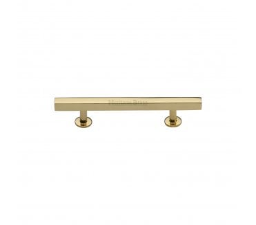 Heritage Brass C4760 Square T-Bar Cabinet Pull Handles - Polished Brass
