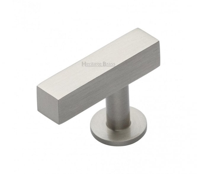 Heritage Brass C4760 Square T-Shaped Cabinet Knob - Satin Nickel