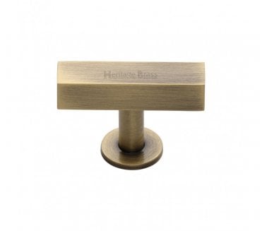 Heritage Brass C4765 Square T-Bar Cabinet Knob 44mm - Antique Brass