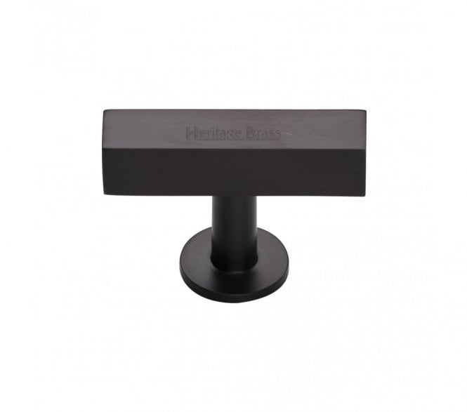 Heritage Brass C4765 Square T-Bar Cabinet Knob 44mm - Matt Bronze