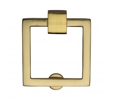 Heritage Brass C6311 Square Cabinet Drop Ring - Polished Brass