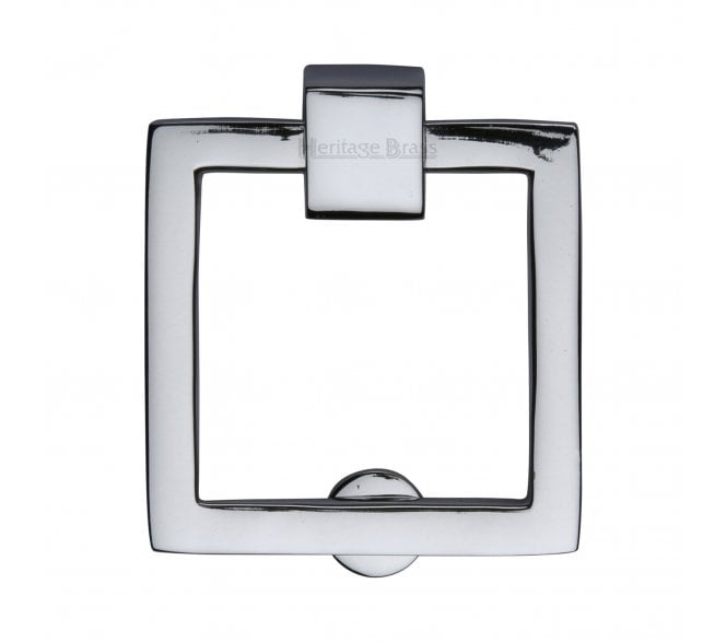 Heritage Brass C6311 Square Cabinet Drop Ring - Polished Chrome