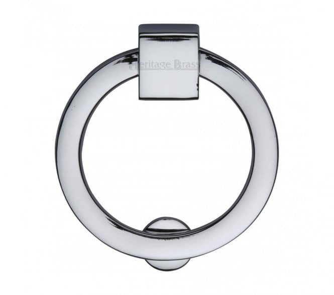 Heritage Brass C6321 Circular Cabinet Drop Ring 63mm - Polished Chrome