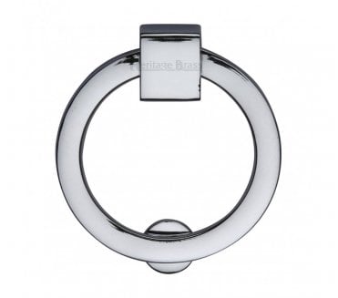 Heritage Brass C6321 Circular Cabinet Drop Ring 63mm - Polished Chrome