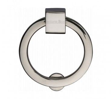 Heritage Brass C6321 Circular Cabinet Drop Ring 63mm - Polished Nickel