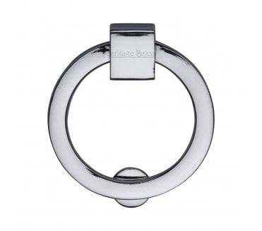 Heritage Brass C6321 Circular Cabinet Drop Ring 50mm - Polished Chrome