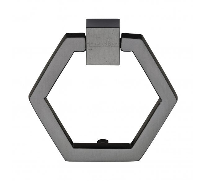 Heritage Brass C6334 Hexagon Cabinet Drop Ring - Matt Bronze