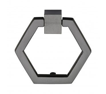 Heritage Brass C6334 Hexagon Cabinet Drop Ring - Matt Bronze