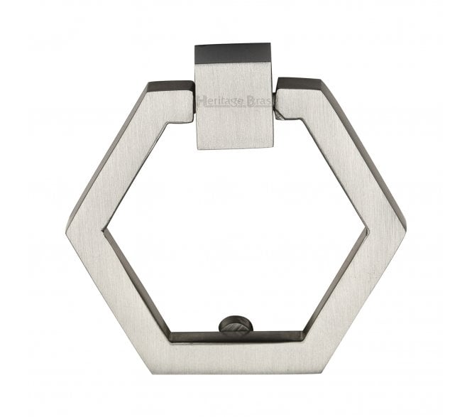 Heritage Brass C6334 Hexagon Cabinet Drop Ring - Satin Nickel