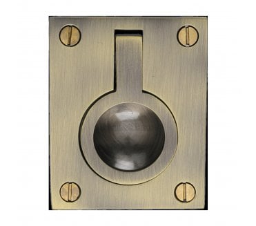 Heritage Brass C6337 Flush Ring Pull - Antique Brass
