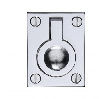 Heritage Brass C6337 Flush Ring Pull - Polished Chrome