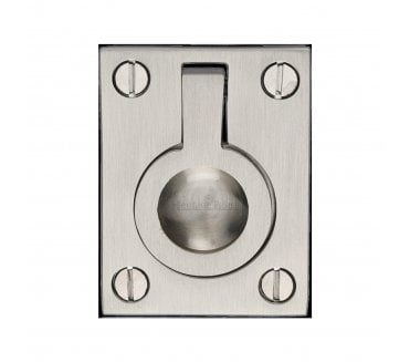 Heritage Brass C6337 Flush Ring Pull - Satin Nickel