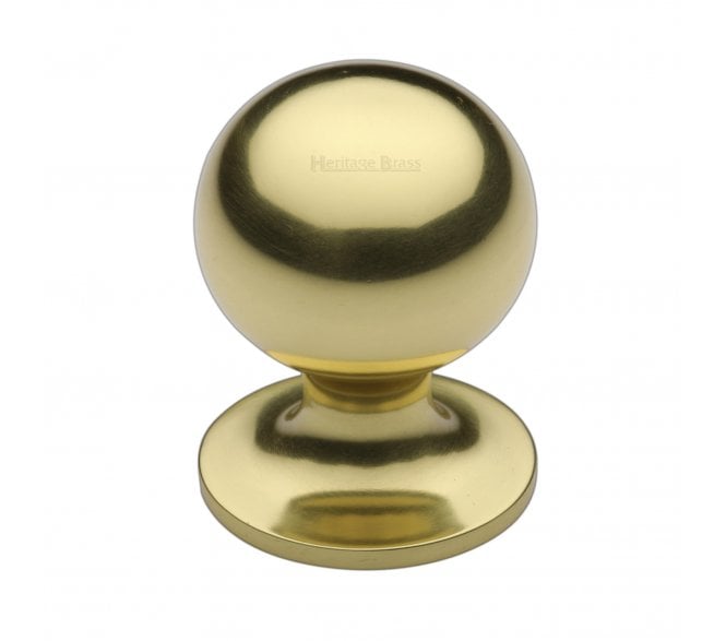 Heritage Brass C8321 Ball Design Cabinet Knobs - Polished Brass