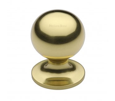 Heritage Brass C8321 Ball Design Cabinet Knobs - Polished Brass