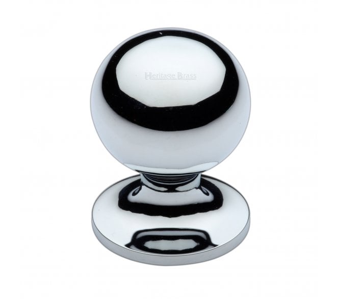 Heritage Brass C8321 Ball Design Cabinet Knobs - Polished Chrome