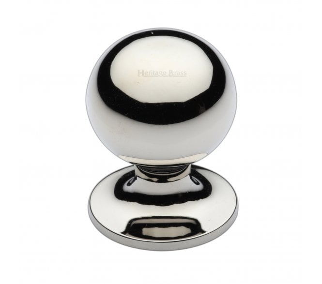 Heritage Brass C8321 Ball Design Cabinet Knobs - Polished Nickel