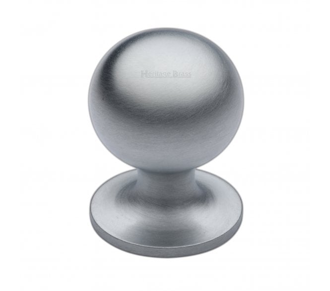 Heritage Brass C8321 Ball Design Cabinet Knobs - Satin Chrome