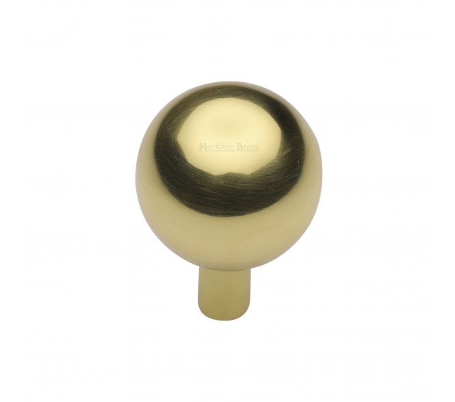 Heritage Brass C8323 Sphere Design Cabinet Knobs - Polished Brass