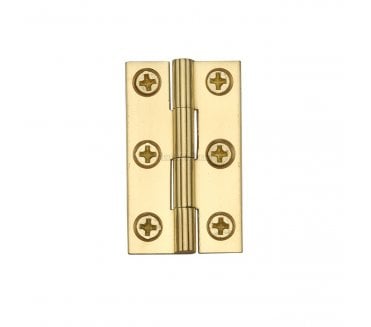 Heritage Brass Cabinet Hinges 38x22mm- Polished Brass (Pair)