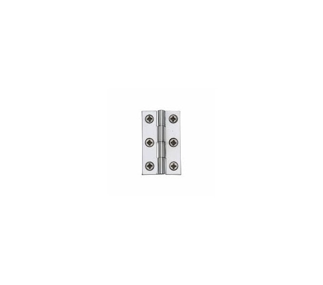 Heritage Brass Cabinet Hinges 38x22mm- Satin Chrome (Pair)
