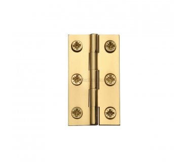 Heritage Brass Cabinet Hinges 51x28mm- Polished Brass (Pair)