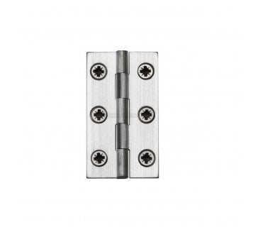 Heritage Brass Cabinet Hinges 51x28mm- Satin Chrome (Pair)