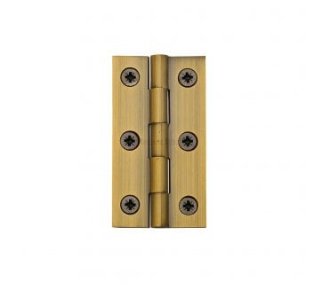 Heritage Brass Cabinet Hinges 64x35mm - Antique Brass (Pair)