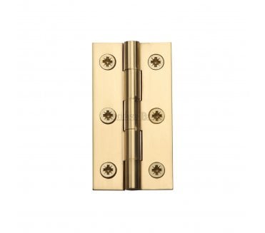 Heritage Brass Cabinet Hinges 64x35mm - Polished Brass (Pair)