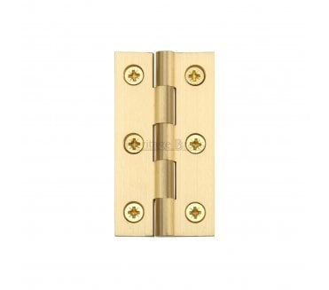 Heritage Brass Cabinet Hinges 64x35mm - Satin Brass (Pair)